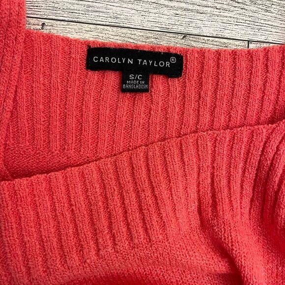 Carolyn Taylor Coral Knit Tank Size Small - Picture 3 of 4